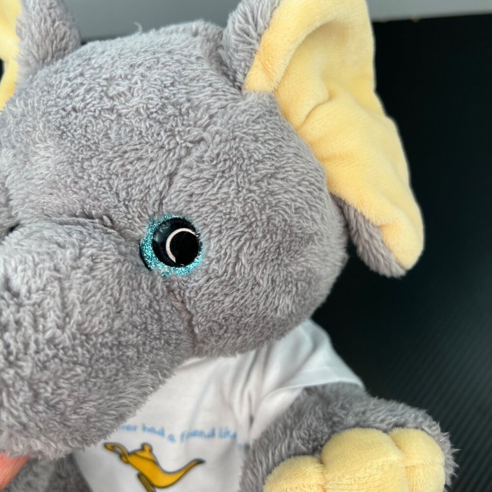 2001 The Bear Factory Gray Plush Elephant Toy With T-Shirt Stuffed Animal - Picture 9 of 11